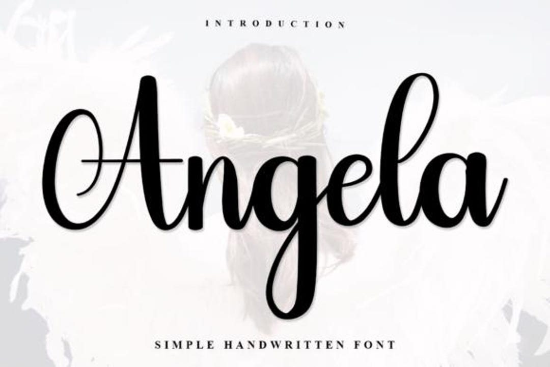 Angela Font, Script Font, Beauty Font, Display Font,cursive Font ...