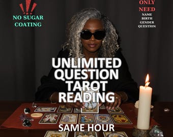 Unlimited Question Psychic Tarot Reading , Fast Same Hour Insight , Intuitive, Honest & Telepathic Guidance