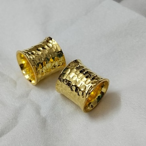 1 pair 925 Sterling Silver Outside Hammered Plug Handmade hammered Silver Plug Tribal Plugs And Tunnels plugs Stretched Earlobes Gift Her