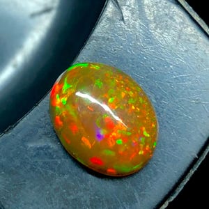 Natural Ethiopian fire opal cabochon 1.25 carat, AAA++ quality welo opal cabs,fire opal,opal cabochon,loose opal gemstone,for jewelry making