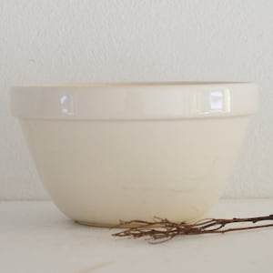 Vintage English Pudding Basin Bowl, Ironstone Mixing Bowl, Vintage Mixing Bowl, Farmhouse Bowl, Stoneware Mixing Bowl, Ironstone Bowl