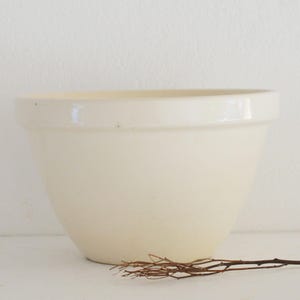 Vintage English Pudding Basin Bowl, Ironstone Mixing Bowl, Vintage Mixing Bowl, Farmhouse Bowl, Stoneware Mixing Bowl, Ironstone Bowl