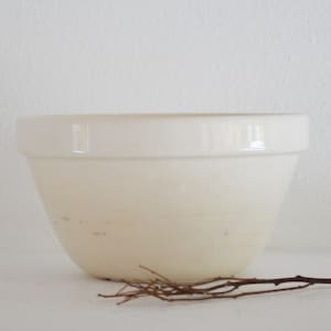 Vintage English Pudding Basin Bowl, Ironstone Mixing Bowl, Vintage Mixing Bowl, Farmhouse Bowl, Stoneware Mixing Bowl, Ironstone Bowl