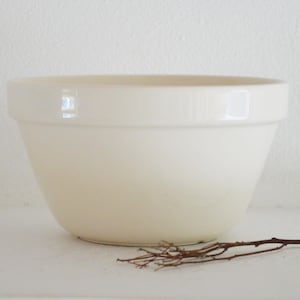 Vintage English Pudding Basin Bowl, Ironstone Mixing Bowl, Vintage Mixing Bowl, Farmhouse Bowl, Stoneware Mixing Bowl, Ironstone Bowl