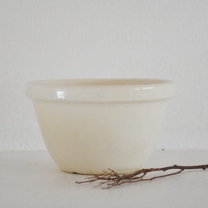 Small Vintage English Pudding Basin Bowl, Ironstone Mixing Bowl, Vintage Mixing Bowl, Farmhouse Bowl, Stoneware Mixing Bowl, Ironstone Bowl