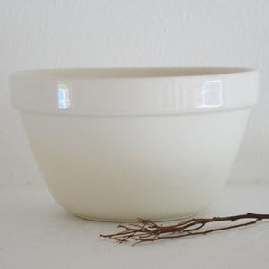 Vintage English Pudding Basin Bowl, Ironstone Mixing Bowl, Vintage Mixing Bowl, Farmhouse Bowl, Stoneware Mixing Bowl, Ironstone Bowl