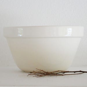 Vintage English Pudding Basin Bowl, Ironstone Mixing Bowl, Vintage Mixing Bowl, Farmhouse Bowl, Stoneware Mixing Bowl, Ironstone Bowl