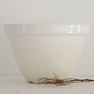 Vintage English Pudding Basin Bowl, Ironstone Mixing Bowl, Vintage Mixing Bowl, Farmhouse Bowl, Stoneware Mixing Bowl, Ironstone Bowl