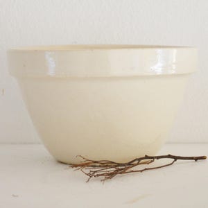Vintage English Pudding Basin Bowl, Ironstone Mixing Bowl, Vintage Mixing Bowl, Farmhouse Bowl, Stoneware Mixing Bowl, Ironstone Bowl