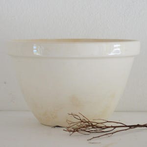 Vintage English Pudding Basin Bowl, Ironstone Mixing Bowl, Vintage Mixing Bowl, Farmhouse Bowl, Stoneware Mixing Bowl, Ironstone Bowl
