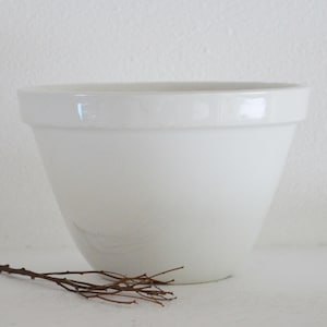 Vintage English Pudding Basin Bowl, Ironstone Mixing Bowl, Vintage Mixing Bowl, Farmhouse Bowl, Stoneware Mixing Bowl, Ironstone Bowl