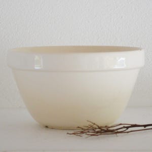 Vintage English Pudding Basin Bowl, Ironstone Mixing Bowl, Vintage Mixing Bowl, Farmhouse Bowl, Stoneware Mixing Bowl, Ironstone Bowl