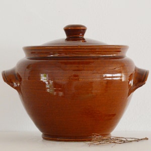 Large Vintage Pearsons Stoneware Jar, Vintage Confit Pot, Stoneware Pot, Stoneware Confit Jar, Vintage Earthenware Pot, Stone Pot, Farmhouse