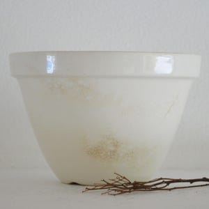Vintage English Pudding Basin Bowl, Ironstone Mixing Bowl, Vintage Mixing Bowl, Farmhouse Bowl, Stoneware Mixing Bowl, Ironstone Bowl