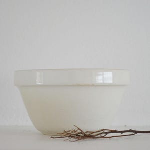 Small Vintage English Pudding Basin Bowl, Ironstone Mixing Bowl, Vintage Mixing Bowl, Farmhouse Bowl, Stoneware Mixing Bowl, Ironstone Bowl