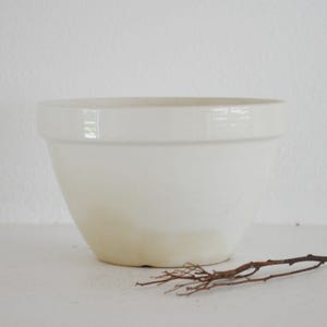 Small Vintage English Pudding Basin Bowl, Ironstone Mixing Bowl, Vintage Mixing Bowl, Farmhouse Bowl, Stoneware Mixing Bowl, Ironstone Bowl