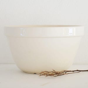 Vintage English Pudding Basin Bowl, Ironstone Mixing Bowl, Vintage Mixing Bowl, Farmhouse Bowl, Stoneware Mixing Bowl, Ironstone Bowl