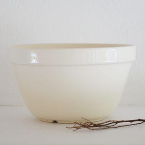Vintage English Pudding Basin Bowl, Ironstone Mixing Bowl, Vintage Mixing Bowl, Farmhouse Bowl, Stoneware Mixing Bowl, Ironstone Bowl