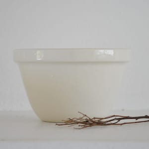 Small Vintage English Pudding Basin Bowl, Ironstone Mixing Bowl, Vintage Mixing Bowl, Farmhouse Bowl, Stoneware Mixing Bowl, Ironstone Bowl