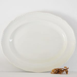 Antique White Royal Doulton Large  Platter, White China, English China, Thanksgiving Platter, Large Platters, British Dining, Platters