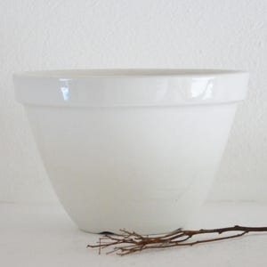 Vintage English Pudding Basin Bowl, Ironstone Mixing Bowl, Vintage Mixing Bowl, Farmhouse Bowl, Stoneware Mixing Bowl, Ironstone Bowl
