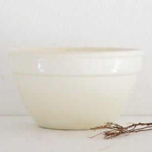 Vintage französische Pudding-Beckenschüssel, Ironstone Rührschüssel, Vintage Rührschüssel, Französische Bauernhausschale, Steinzeug-Rührschüssel, Ironstone Schüssel