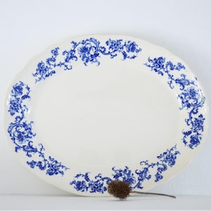 Antique Blue And White Late Meyers Platter, Blue And White China, English China, Thanksgiving Platter, Large Platters, Farmhouse Decor