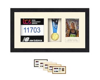 Cornice portamedaglie personalizzata per maratona – Scatola portaoggetti per premi sportivi / Portamedaglie per la corsa