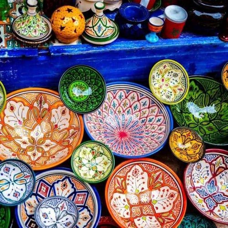 Marrakechi Ceramic Serving Bowl