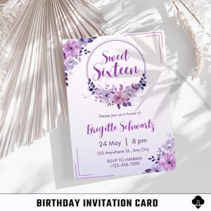 Birthday Invitation Card | Printable Birthday Party Invite | Birthday Digital Download