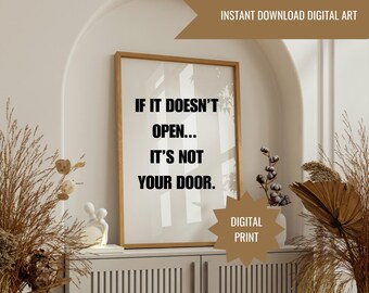 Inspirational Quote Print | Minimalist Home Decor (Digital Download)