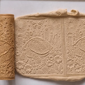 Sea Turtle Clay Texture Roller 28x102mm Polymer Ceramic Clay Tool