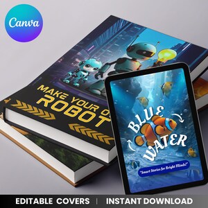 15+ E-Books for Kids Canva Templates, Children's Book Templates, Storybook Design Templates, Kids eBook Template Bundle,  Canva Editable