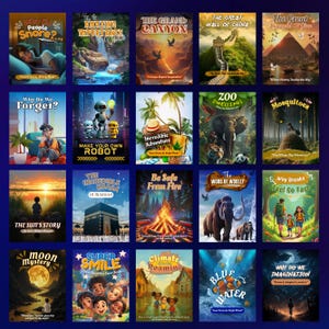 15+ E-Books for Kids Canva Templates, Children's Book Templates, Storybook Design Templates, Kids eBook Template Bundle,  Canva Editable