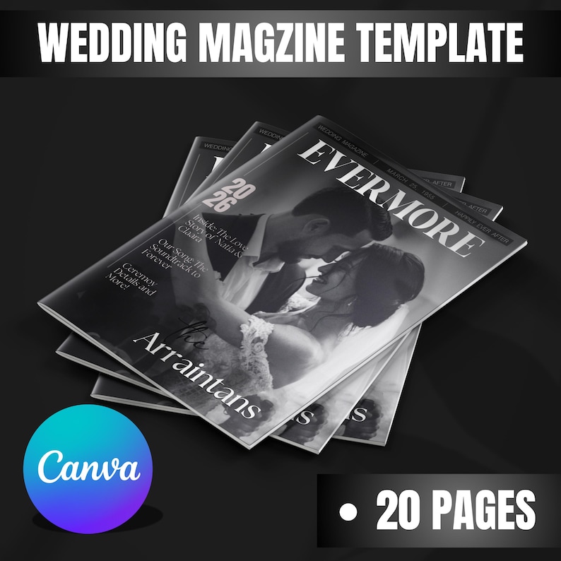 Wedding Magazine Template, 20 Pages Wedding Magazine, Wedding Welcome Magazine, Printable Wedding Program, Wedding Booklet, Canva Editable
Canva Wedding, Ceremony Program, Customizable, Elegant Wedding, Magazine Template, Wedding Booklet, Wedding Day Timeline, Wedding Guide, Wedding Magazine, Wedding Newspaper, Wedding Program, Wedding itinerary, personalize
