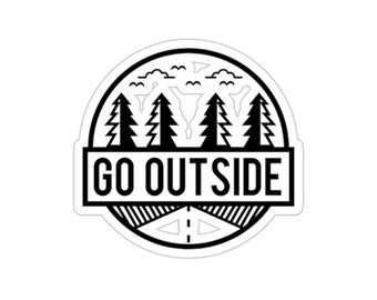 Go Outside Die-Cut Stickers