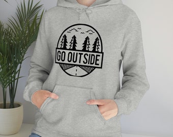 GO OUTSIDE Unisex Heavy Blend Hooded Sweatshirt