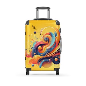 Color Rush  Abstract Luggage, Colorful Artistic Suitcase, Spinner Travel Bag, Unique Gift Idea for Travelers
