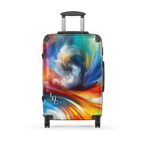Quiet Storm Suitcase, Abstract  luggage, Artistic Carry on,  Gift Idea for Self-discovery, Travel