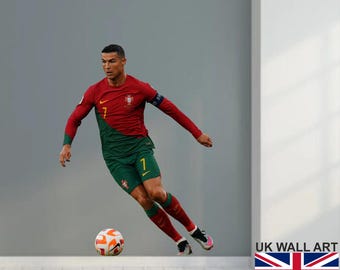 Sticker art mural Cristiano Ronaldo - Polychrome