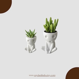 Kodama Succulent Planter | Eco-Friendly Anime Desk Decor | Studio Ghibli Inspired Pot | Handmade Ceramic Planter