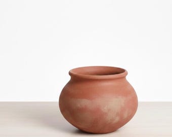 Traditional Indian Clay Pot | Handmade Mitte Matka | Terracotta Water Jar