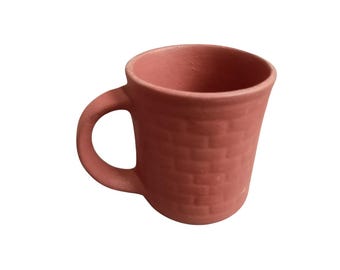 Handmade Clay Coffee & Tea Mug | Rustic Terracotta Ceramic Cup
