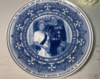ウェッジウッド Wedgwood エリザベス女王 記念プレート 戴冠式