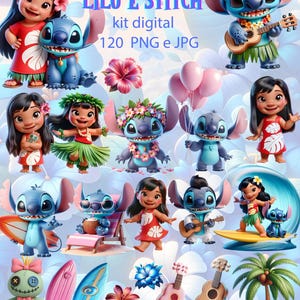Imágenes prediseñadas de Lilo y Stitch
