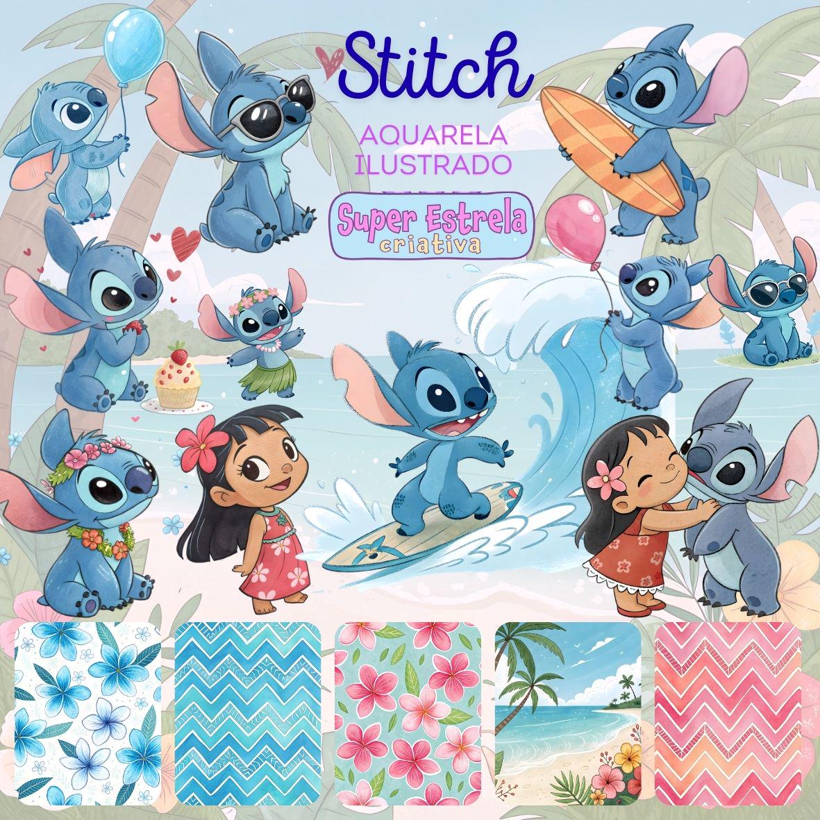 Lot De Stickers Lilo Et Stitch - Personnages Adorables - Papier Plastifié - Fabriqué En France