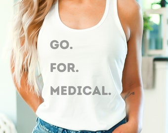 Go For Medical Correctional Nurse Racerback Tank Top Corrections Prison Health Care Top Jail County Nursing Assistant Tee Summer Under Shirt