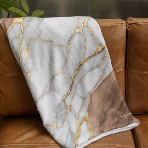 Marble Throw Blanket - Etsy