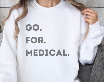 Go For Medical with Correctional Nurse Sleeve and Distressed Flag Back Graphic Sweatshirt