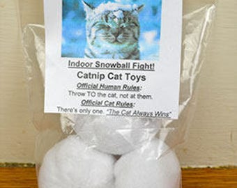 Catnip Snowballs